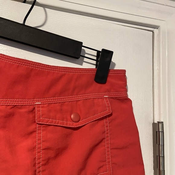 L.L. Bean Size 6 Pink Coral Contrast Stitch Nylon Hiking Outdoor Shorts - Picture 5 of 9